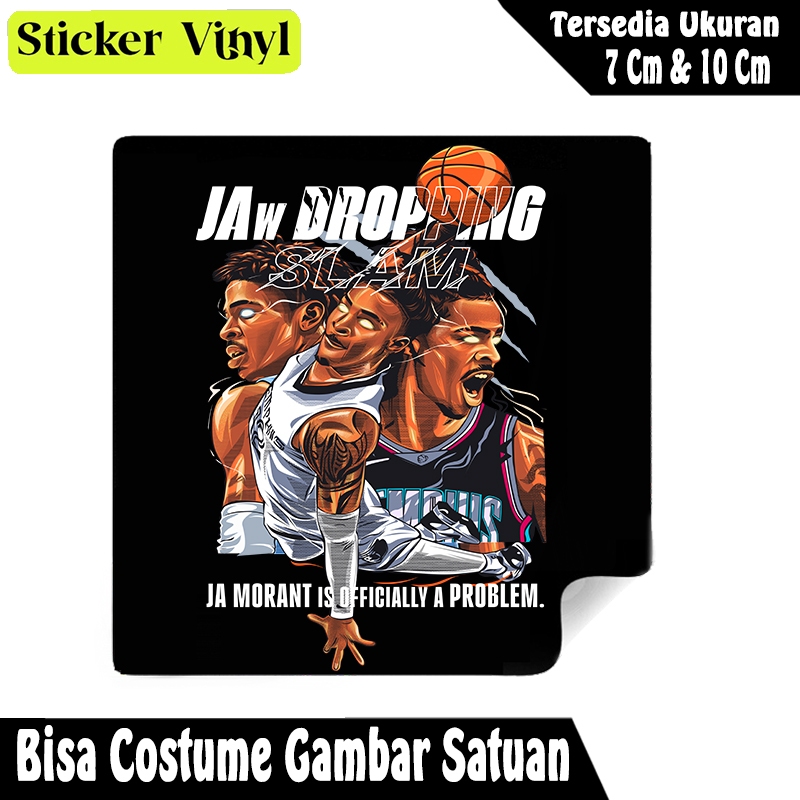 

Radit667 Stiker Sticker Pemain Basket Ja Morant Dropping Slam Bahan Vynil Tahan Air Bisa Custom Gambar