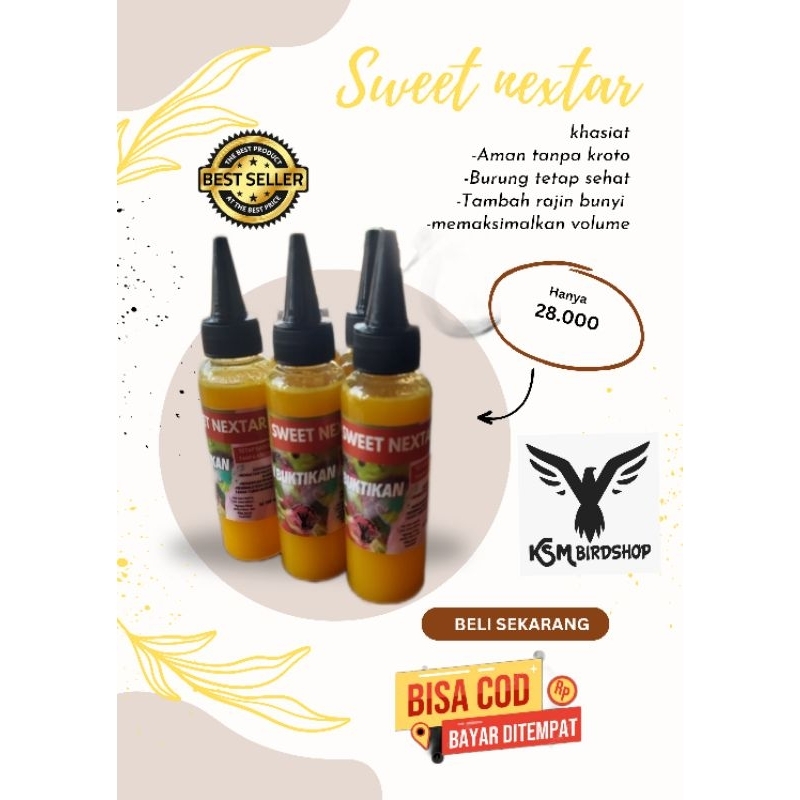 SWEET NEKTAR PAKAN KOLIBRI RUDJAK GLEDEK NEXTAR GACOR