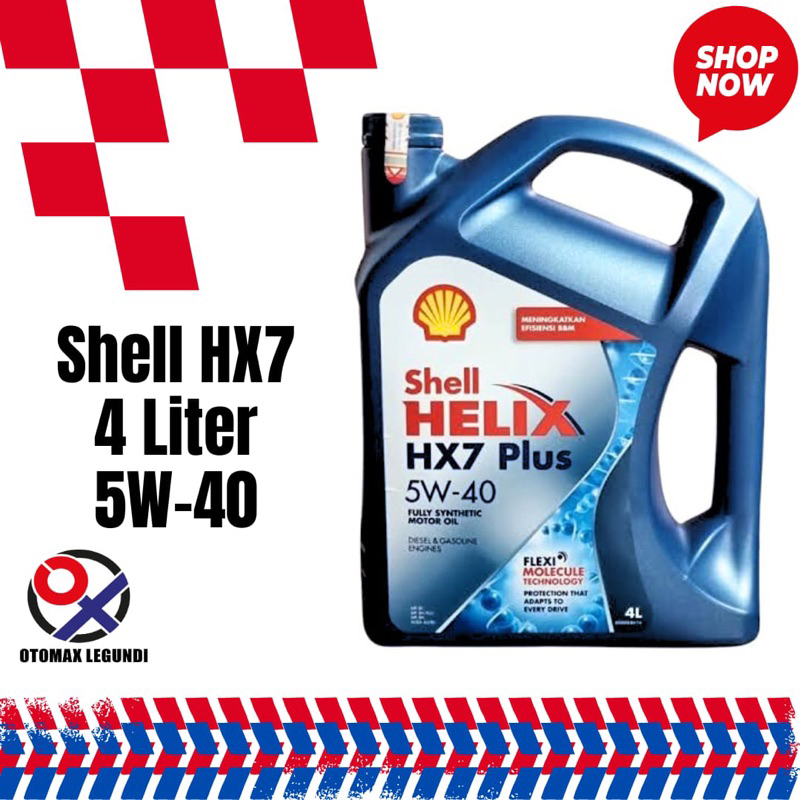Shell HX7 4 Liter 5W-40 oli mobil