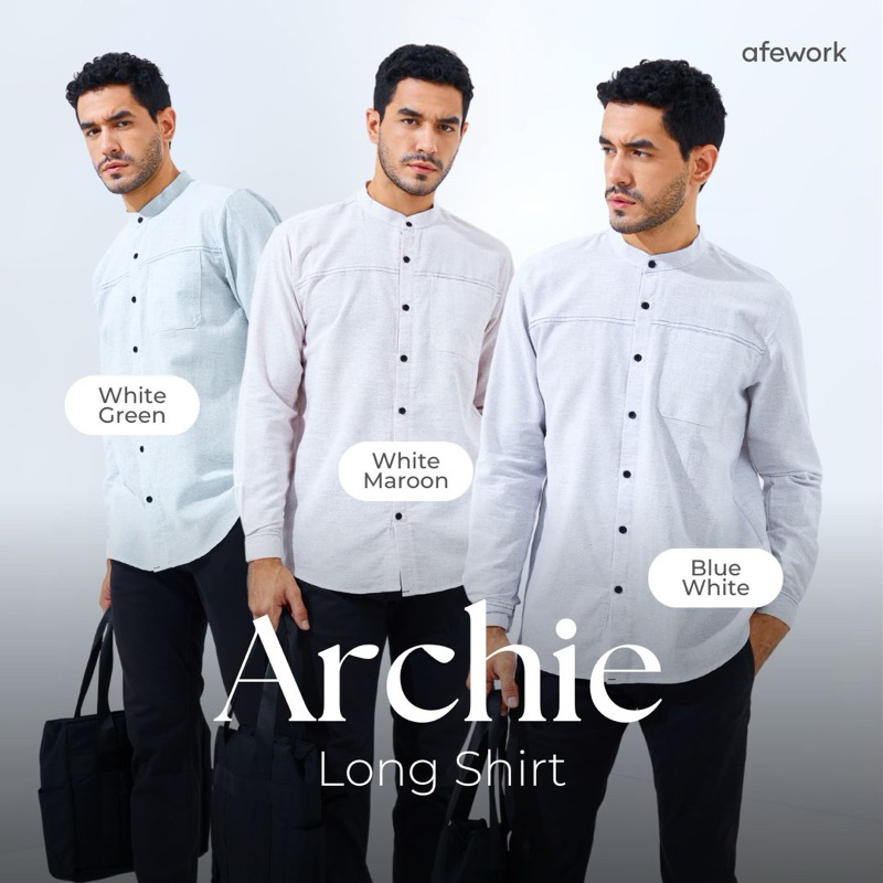 Afework - Archie long shirt / Kemeja pria lengan panjang ori afework
