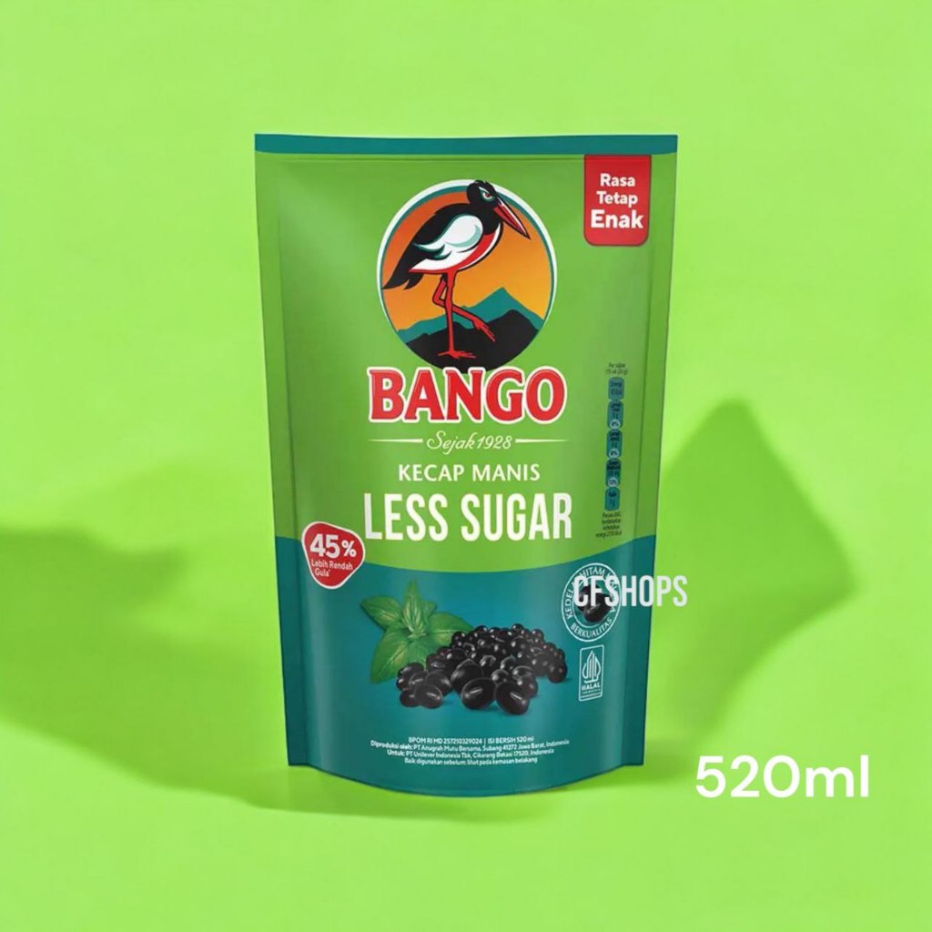 

BANGO Kecap Less Sugar Refill - 520ml