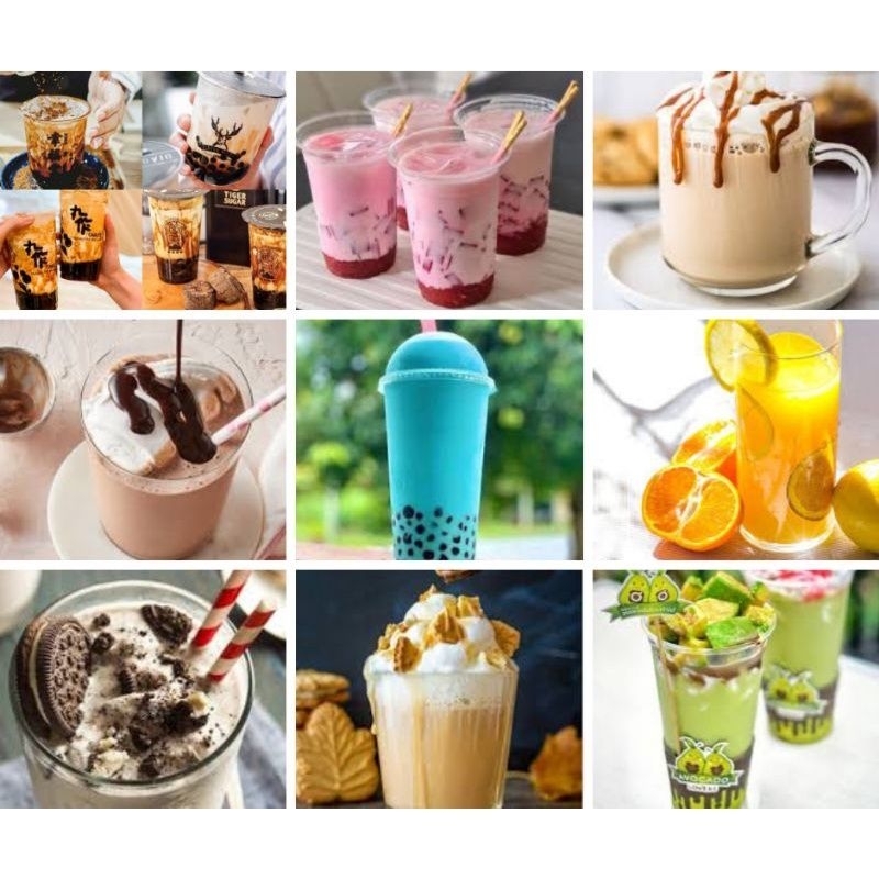 

Taro, coklat,avocado,delvi,redvelvet,bubble gum,milo,blackohreo,ovaltine,beng,royal,nyoklat