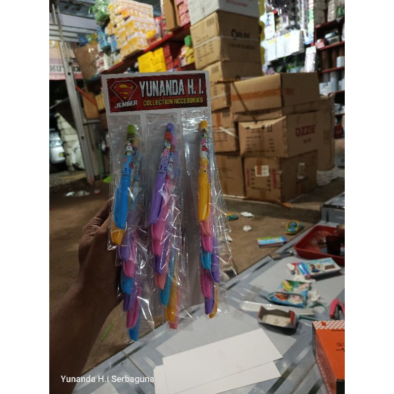 

Bolpen jell/bolpoint gell ecer 2.000 grosir # isi 24 pcs