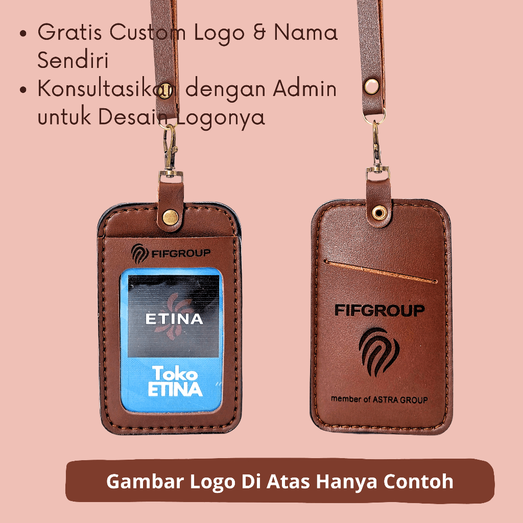 

Nametag Id Card Tempat Id Card Kulit Tali Name Tag Id Card Lanyard Namatag