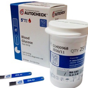 Update Terpopuler  STRIP STIK AUTOCHECK GLUCOSE AUTOCHECK GULA DARAH AUTOCHECK ISI 25 STRIP HARGA MU