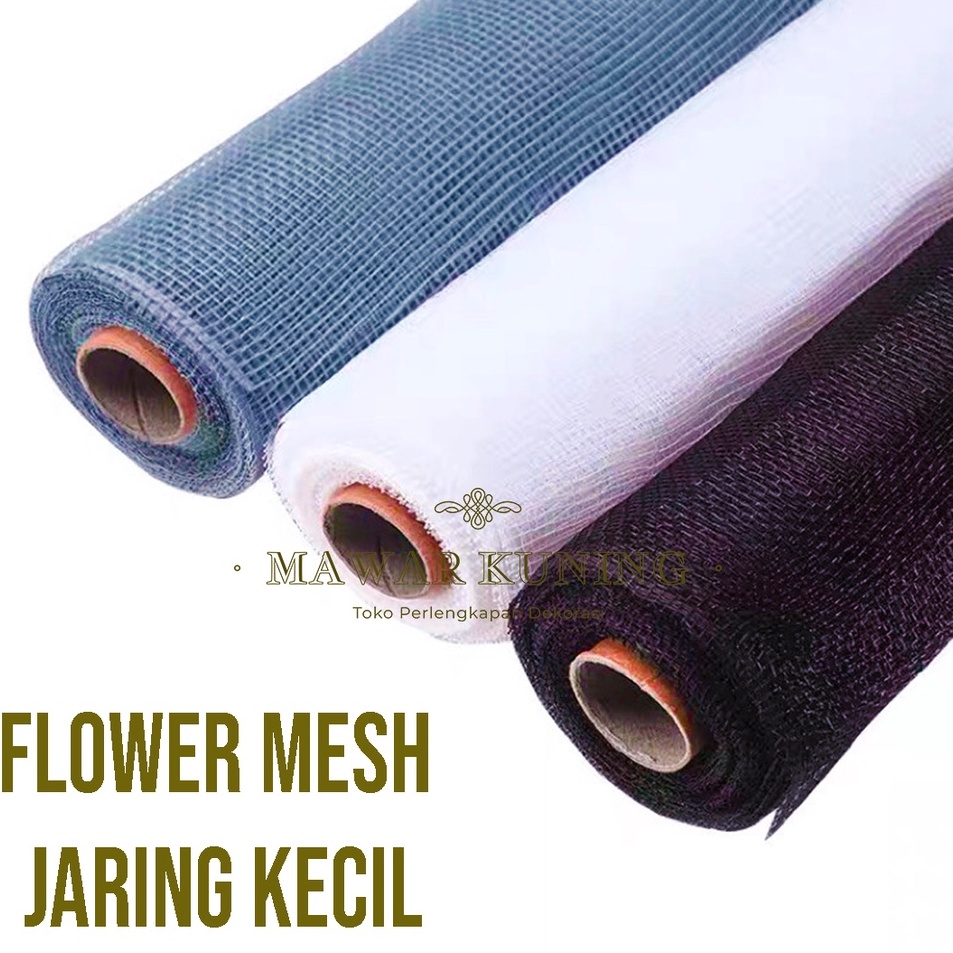 

Top Quality 53 CM x 9 METER Flower Mesh Jaring Kecil Polynet Wrapping Flower Mesh Jaring Kotak Kecil