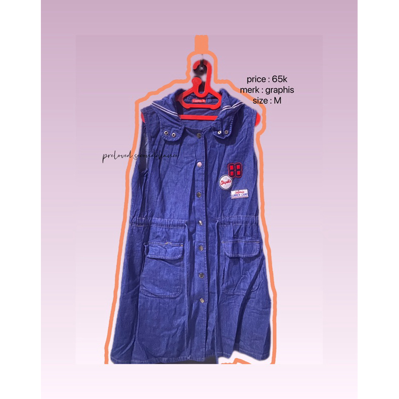 preloved outer jeans/rompi jeans panjang