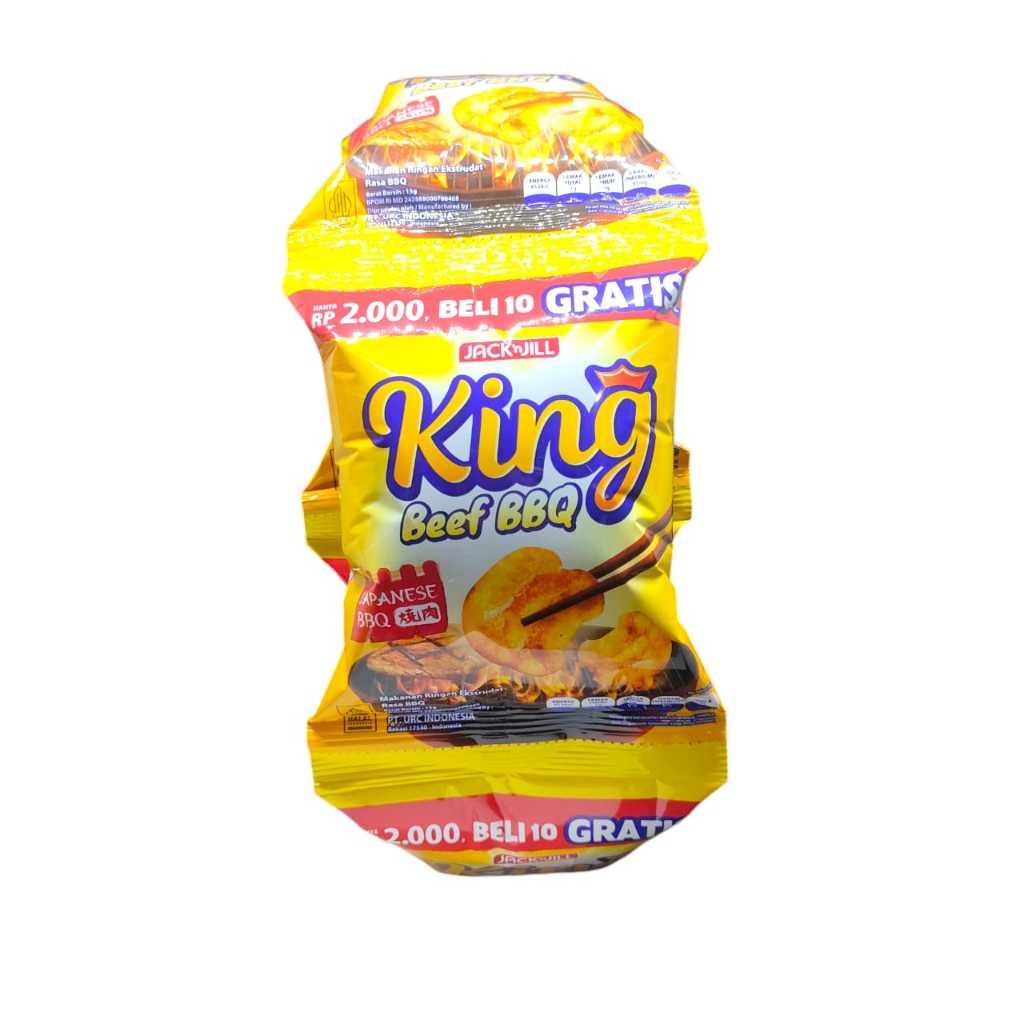 

Chiki King Beef BBQ - Renceng isi 10 Pcs