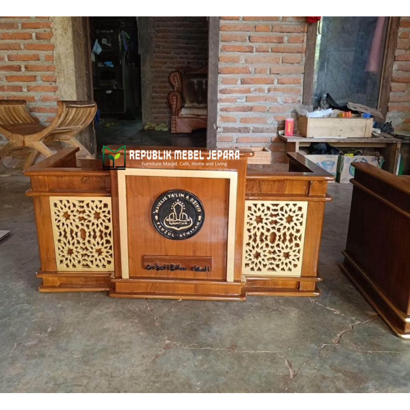 Mimbar Majlis - Mimbar Duduk - Meja Majlis - Meja Pengajian