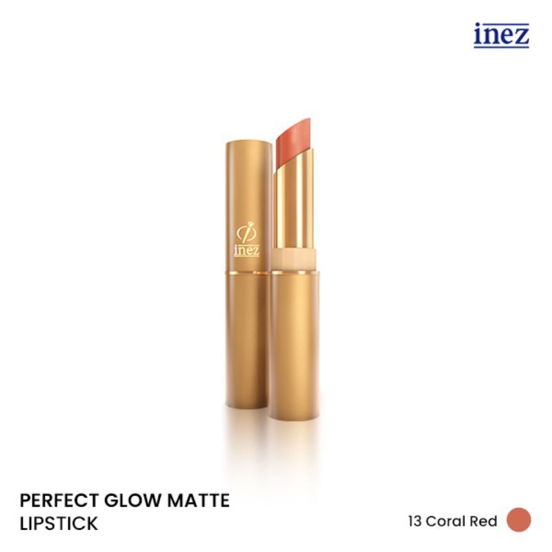 INEZ lipstik RED series perfect glow matte lipstik , color contour plus lipstik , suede lip colour