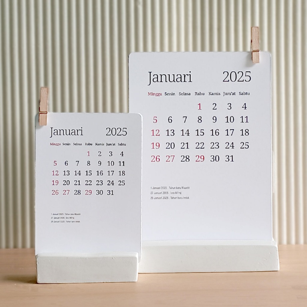 

Kalender Meja Estetik 2025 | Semen | Souvenir | Aesthetic Calendar of 2025