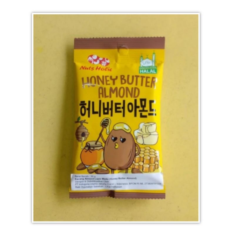 

Nuts Holic Honey Butter Almond 30 gr Kacang