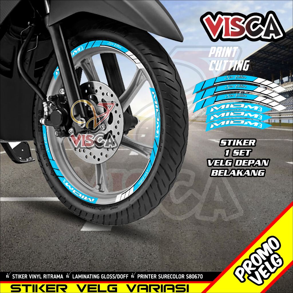 Stiker Velg Mio M3 List Velg Motor Stiker Velg Mio M3 A04
