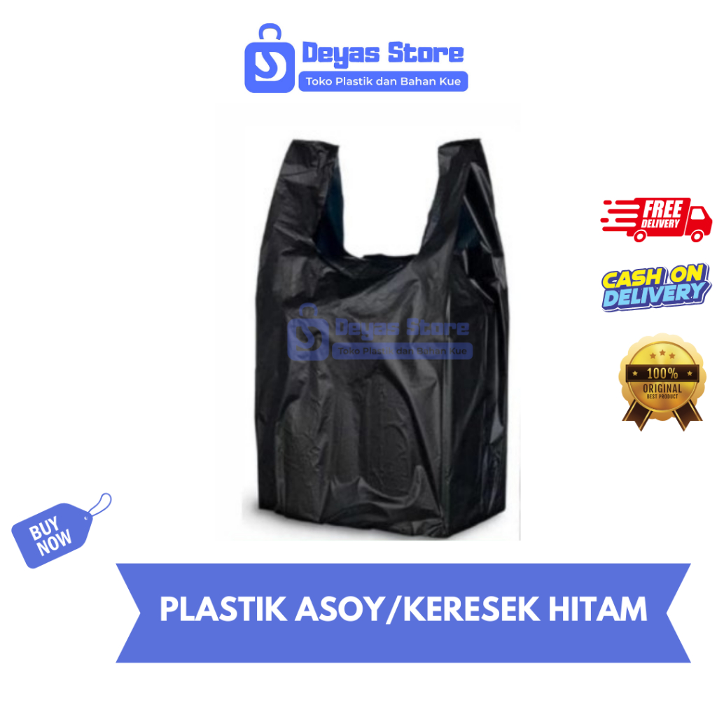 KANTONG PLASTIK HITAM/KRESEK HD HITAM