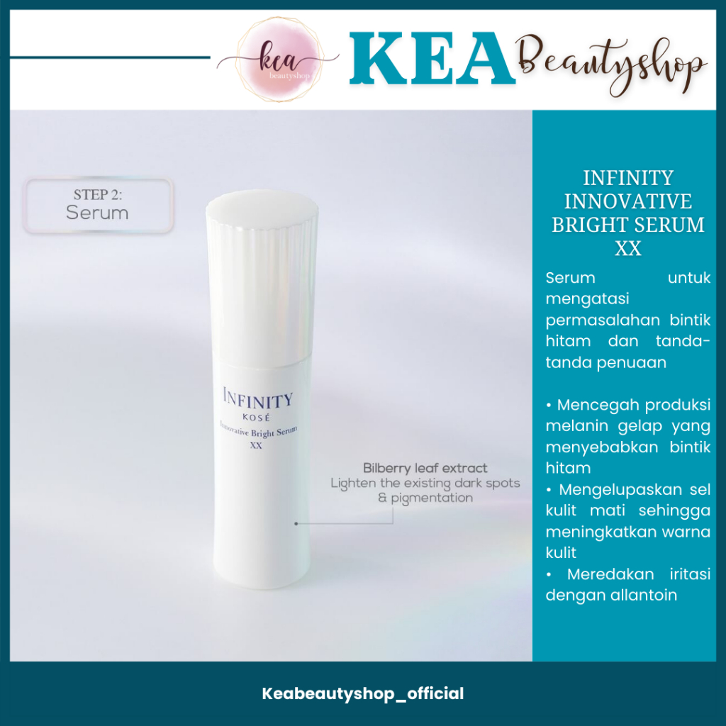 NEW KOSE INFINITY INNOVATIVE BRIGHT SERUM XX 40ML [NEW FORMULA ADVANCED WHITE XX]