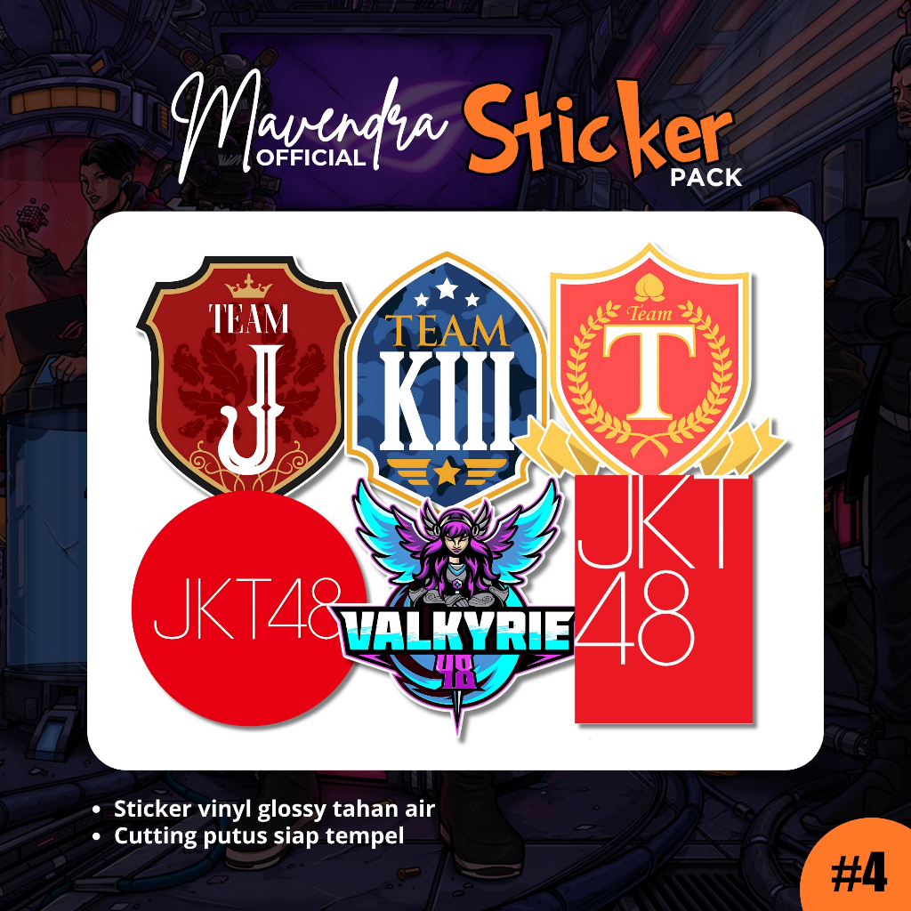 

Sticker Pack JKT48 Logo anti luntur awet bisa ditempel dimana saja