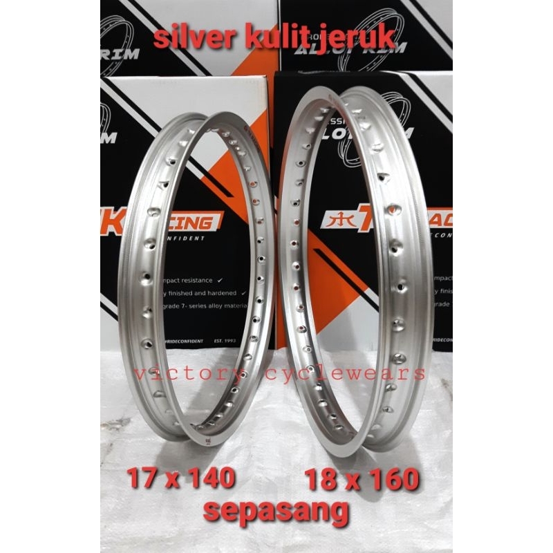 VELG TK RACING SET UKURAN 140x17 DAN 160x18 KULIT JERUK ORIGINAL