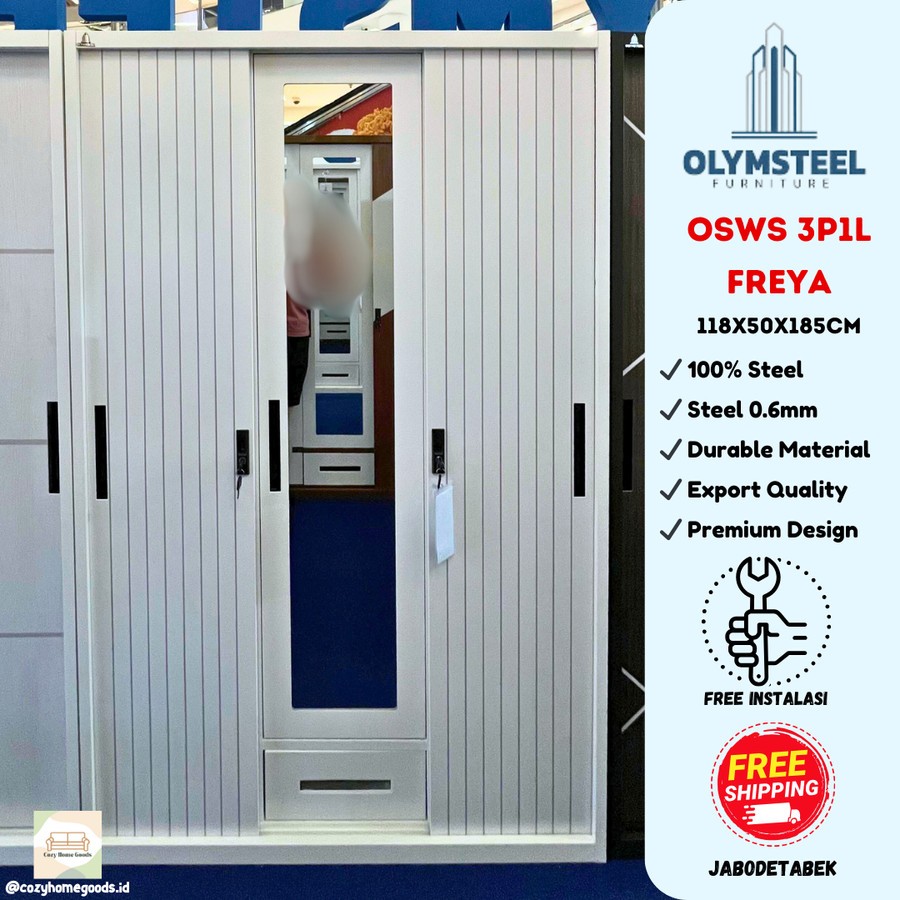 Lemari Pakaian BESI / Olympic Olymsteel OSWS Freya