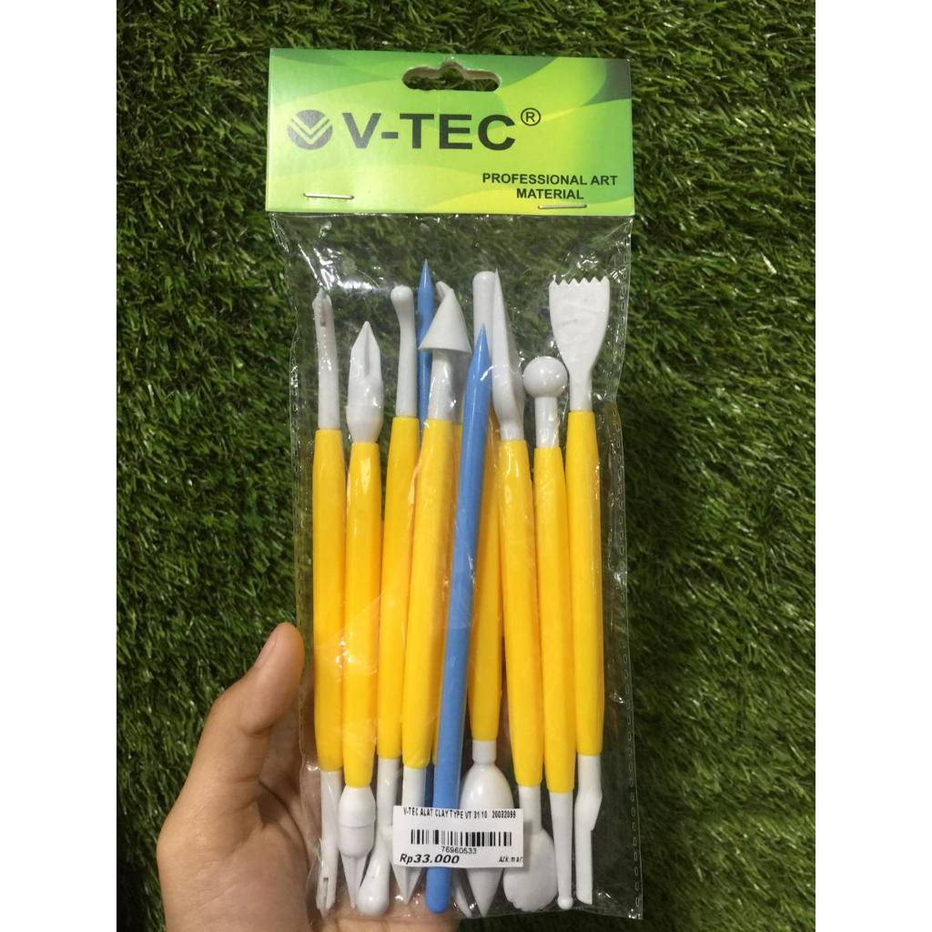 

VTEC Alat Clay Modelling V-TEC VT 31/10 Clay Knife Plastik Set