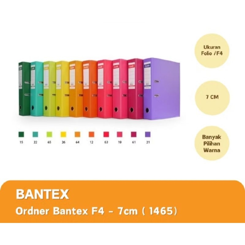 

Bantex Lever Arch File Ordner Plastic Folio 7cm