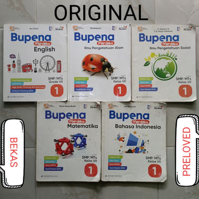 Bupena Buku Soal Penilaian Matematika IPA IPS Bahasa Indonesia Inggris Ilmu Alam Sosial INFORMATIKA 