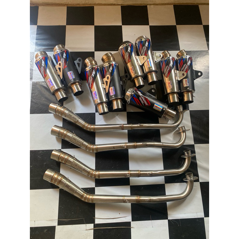 Knalpot Bebek Kusus Ojek Gabah Blade/Revoabs/Jupiter/Vega/suprax125 Original AL225 RACING