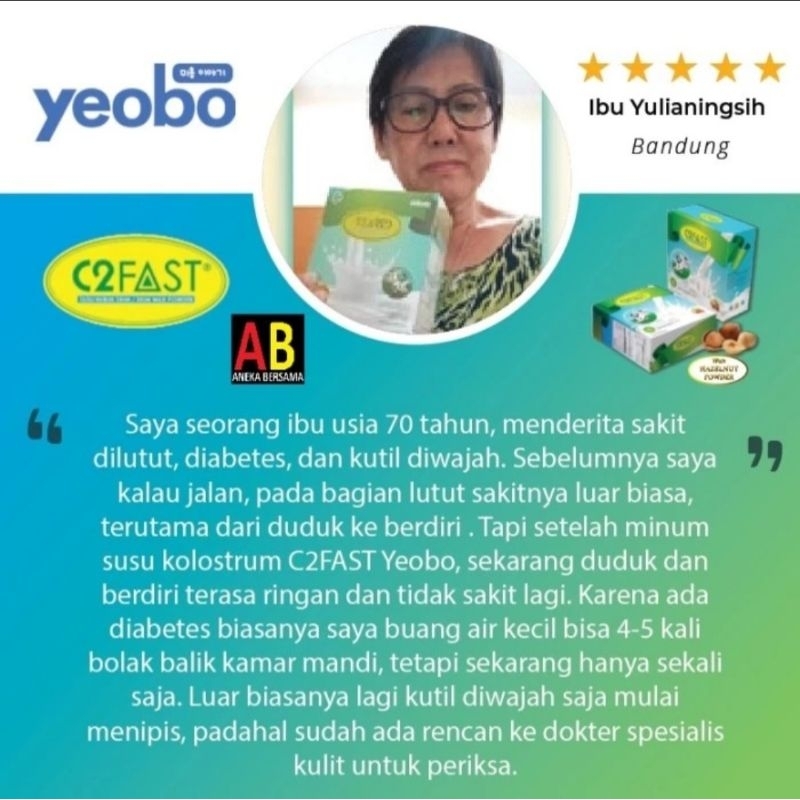 

Susu Colustrum Kesehatan Yaebo (15 Sachet)