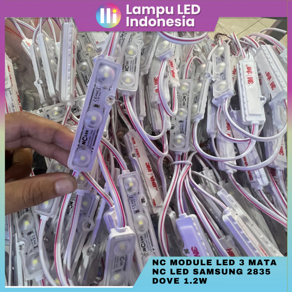 NC MODULE LED 3 MATA NC LED SAMSUNG 2835 DOVE 1.2W MADE IN KOREA
