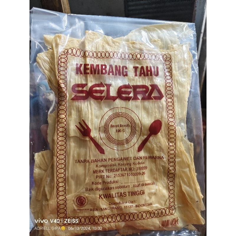 

kembang tahu / kulit tahu selera 100gr