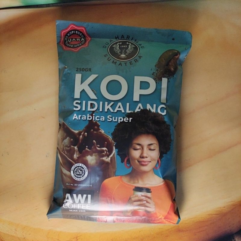 

AWI KOPI SIDIKALANG ARABICA SUPER 250gr BUBUK / Coffee / Kopi Tradisional Medan