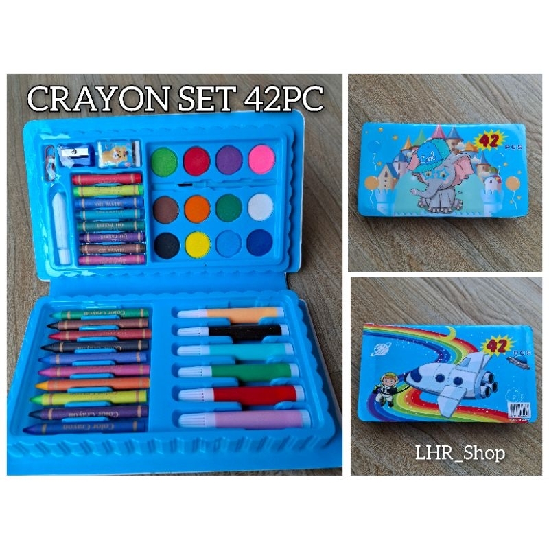 

PAKET CRAYON ART FULL SET ISI 42PC ANAK ALAT LUKIS GAMBAR MEWARNAI