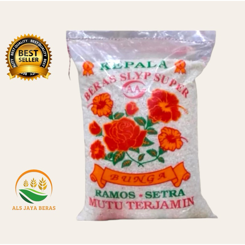 

BERAS RAMOS SLYP SUPER BUNGA KUALITAS MEDIUM 5KG