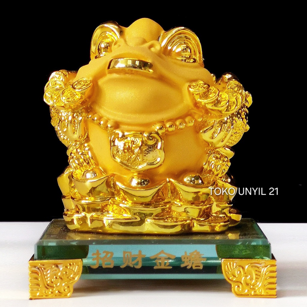 Patung Kodok Fengshui Gigit Koin Cina Kaki 3