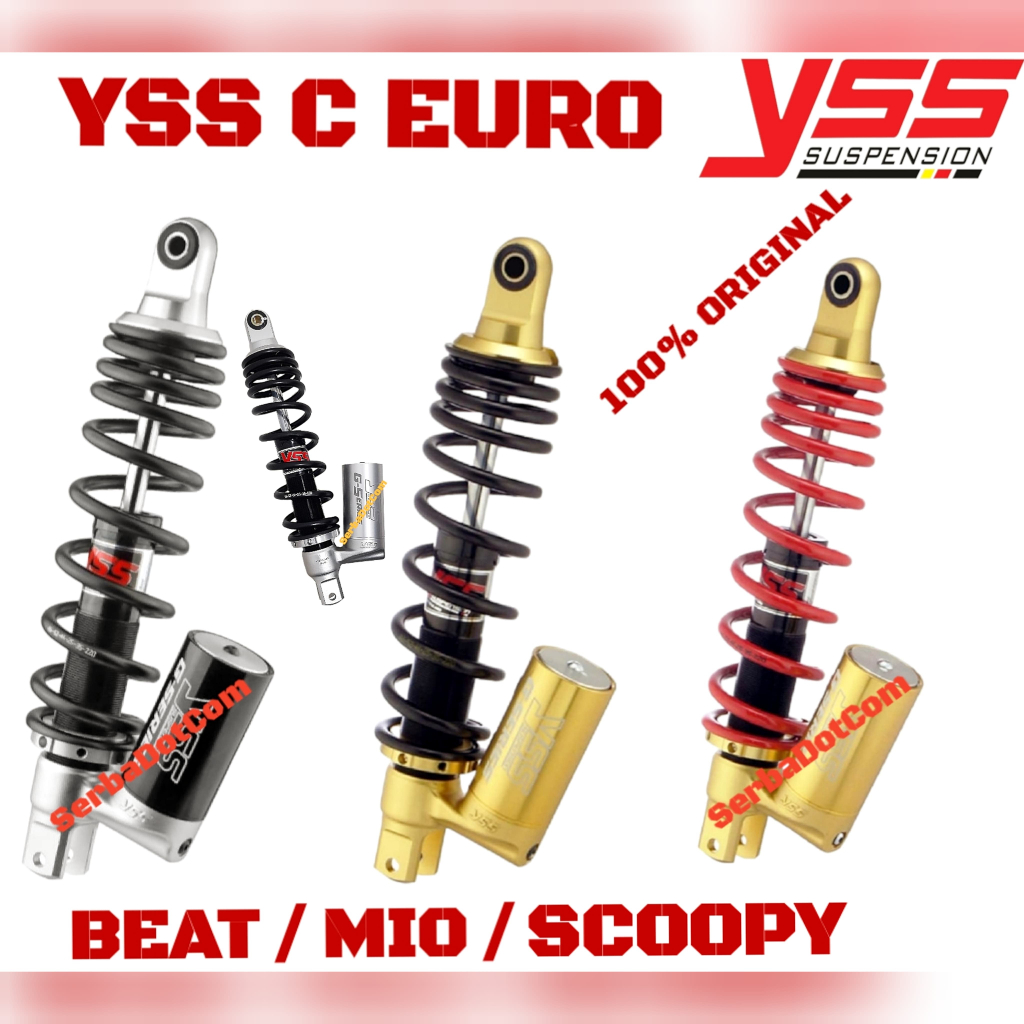 SHOCK YSS C EURO ORIGINAL VARIO 125 VARIO 150 SCOOPY FI BLACK RED GOLD EDITION SERIES RESERVOIR 330 
