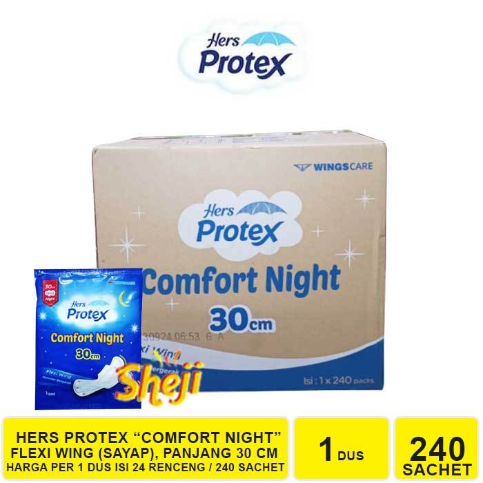 1 DUS ISI 240 SACHET HERS PROTEX COMFORT NIGHT 30 CM