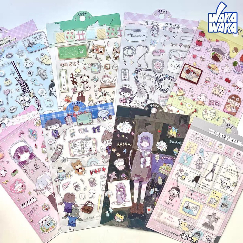 

sticker confetti deco korean photocard wk stiker journal readystock B1750