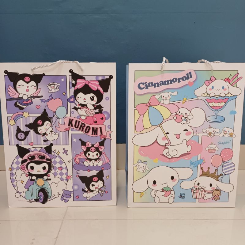 

Paperbag tas kado BESAR SANRIO KUROMI CINNAMOROLL