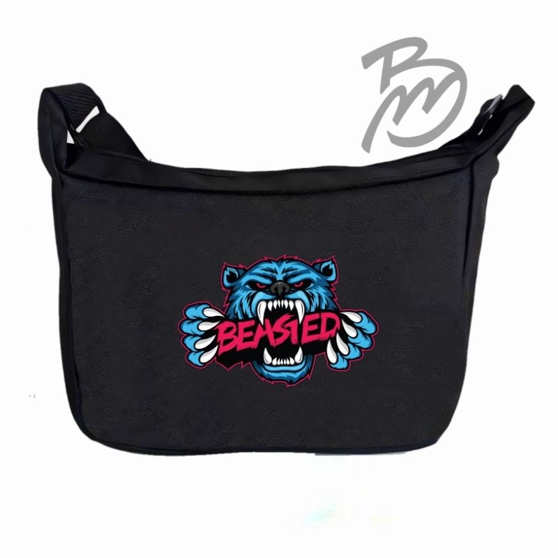 tas selempang anak sekolah TK SD SMP SMA tas selempang pria/wanita motif BEASIED premium exlusive l