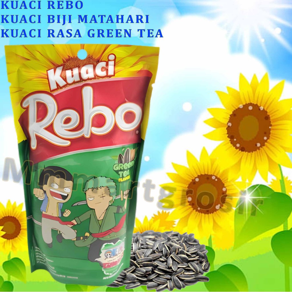 

Kuaci Rebo / Kuaci Biji Matahari / Kuaci Rasa Green Tea / 140gr