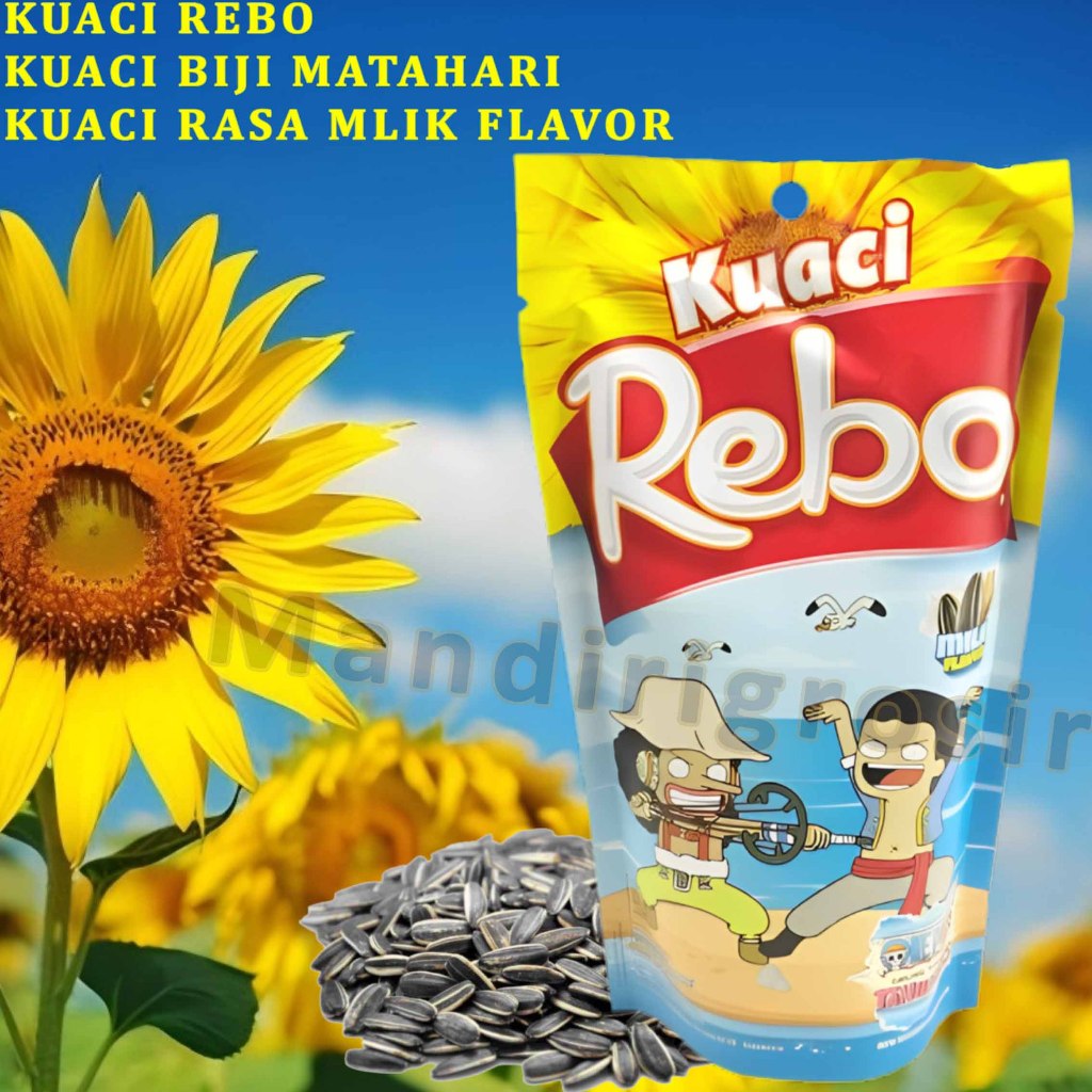 

Kuaci Biji Matahari * Kuaci Rebo * Kuaci Rasa Milk * 140gr