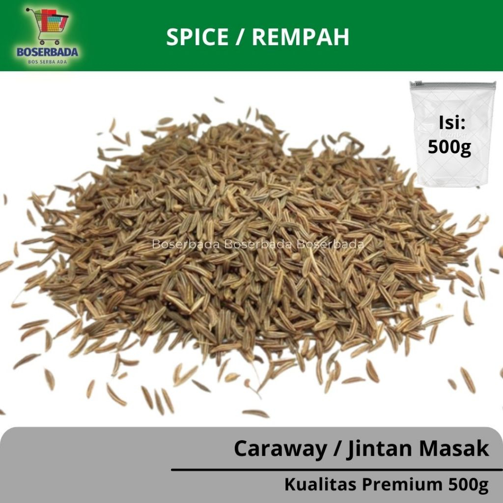 

500g Caraway Seed / Jintan Masak / Biji Jinten Karaway