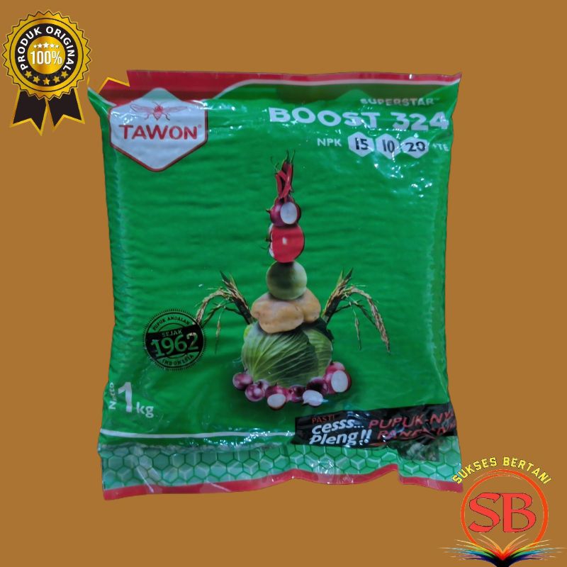 PUPUK NPK 15 10 20 BOOST CAP TAWON - 1KG