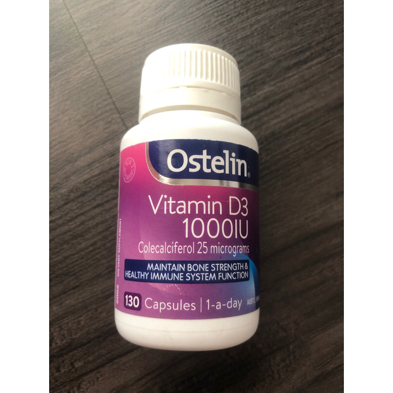 Ostelin Vitamin D3 1000IU isi 130 kapsul supplemen tulng Bone strenggt D3 1000 Australia/D3 Remaja D