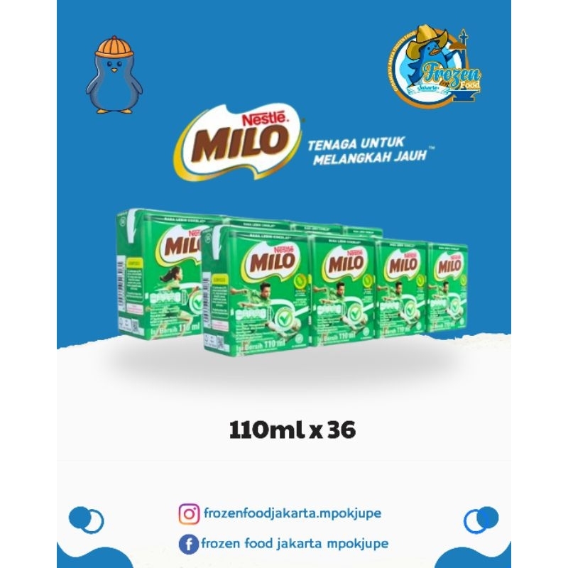 

Milo Uht kemasan 110ml isi 36