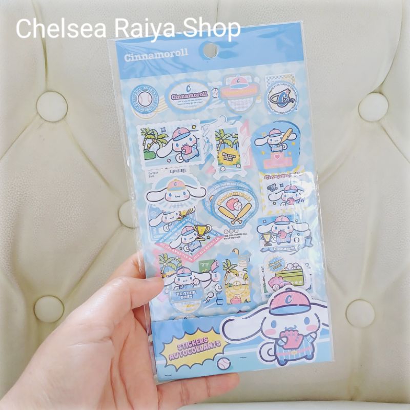 

Stiker Gambar Tempel Sanrio Cinnamoroll Baseball 2 Lembar Cinamorol Cinamoroll Cinnamonroll Kawaii Original
