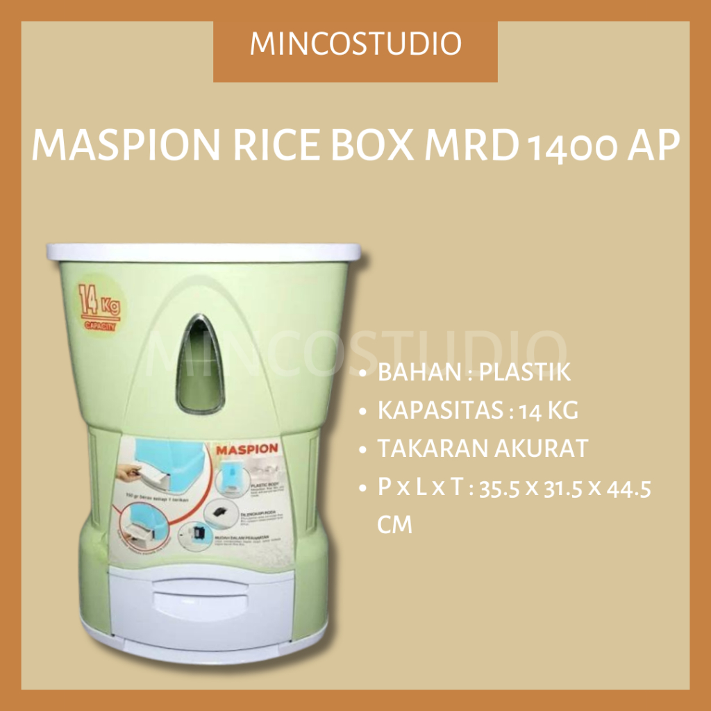 MASPION RICE BOX MRD-1400 AP / MASPION RICE BOX MRD-12 / MASPION RICE BOX 14KG/12KG