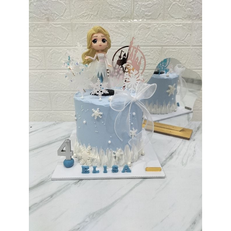 

KUE ULANG TAHUN TEMA FROZEN, BIRTHDAY CAKE FROZEN, ELSA CAKE