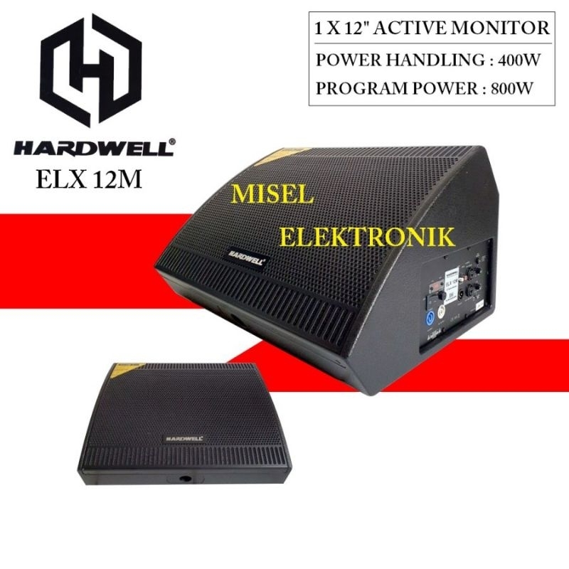 Speaker Aktif Monitor 12 Inch Hardwell ELX12M Power Handling 400W