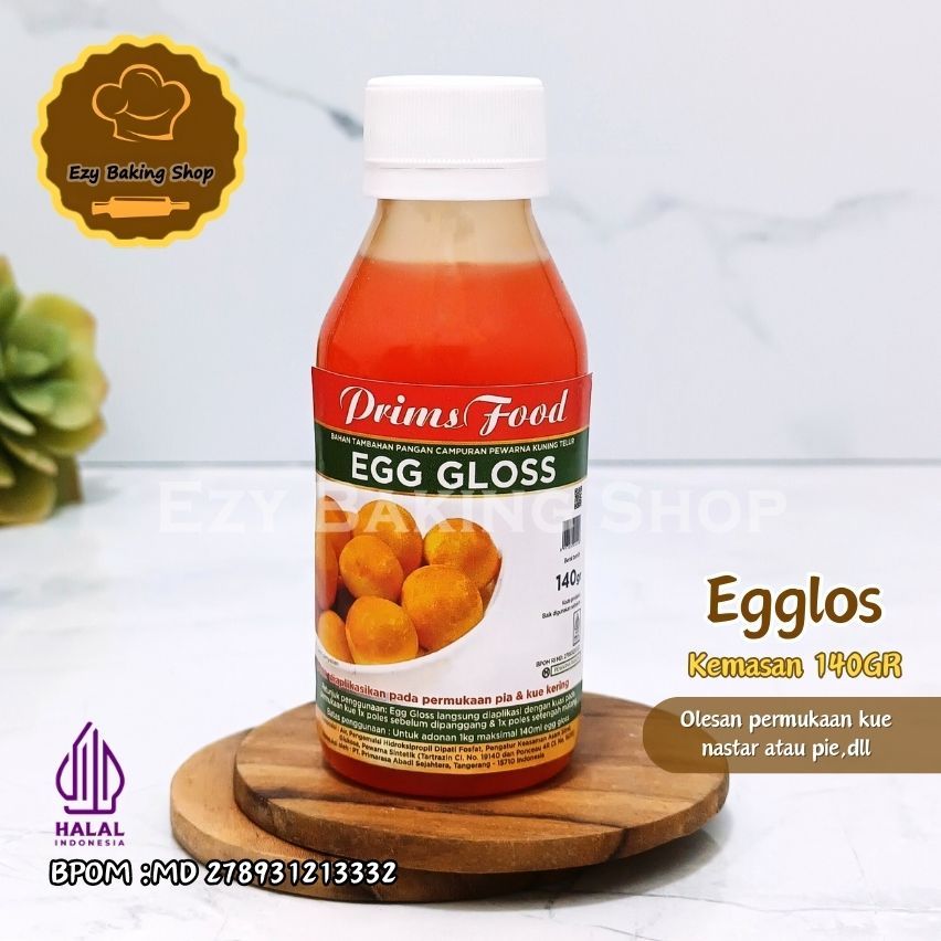 

Primsfood Egg Gloss 140ml / Pengganti Kuning Telur / Poles Nastar