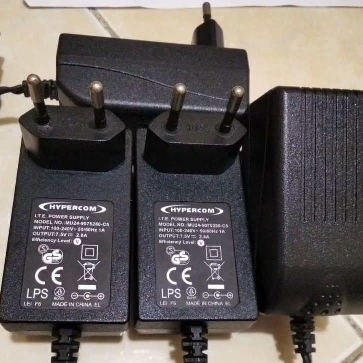 ADAPTOR MERK HYPERCOM 7.5V ~ 2.8A KUALITAS SUPER ORIGINAL